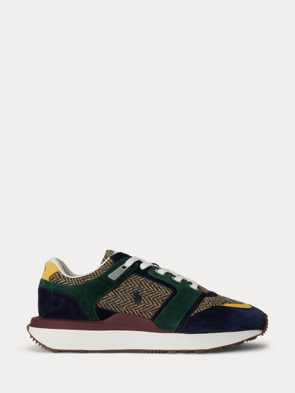 NWB polo ralph lauren men train 89 Harris Tweed Sneaker